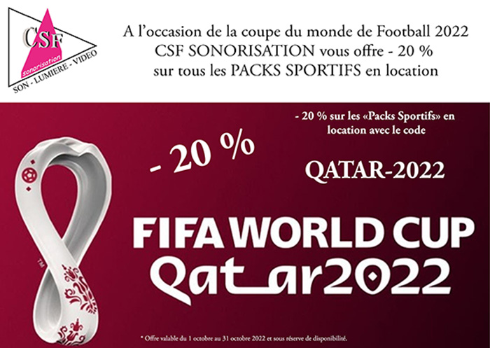 Offre spécial coupe du monde de football 2022 au Qatar